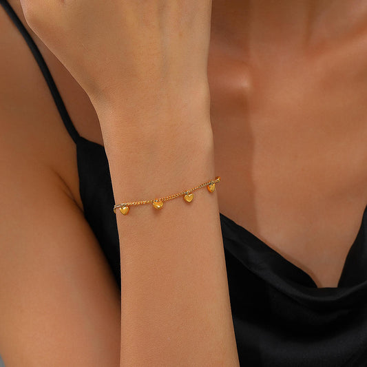 Heart Charms Bracelet