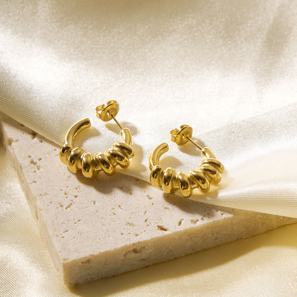 Twisted Hoop Earrings