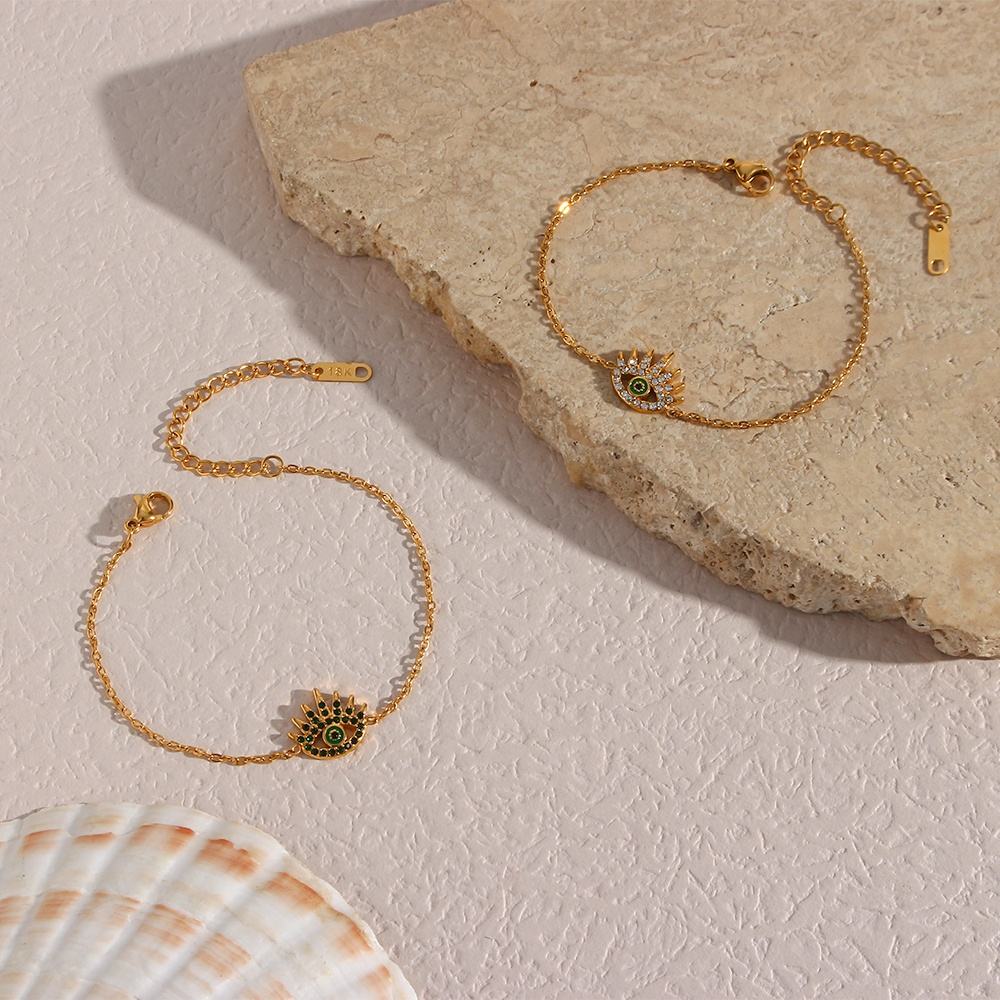 Zircon Evil Eye Bracelet