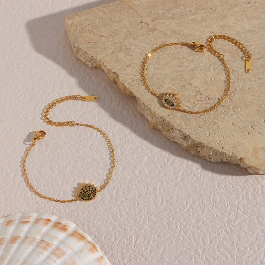 Zircon Evil Eye Bracelet