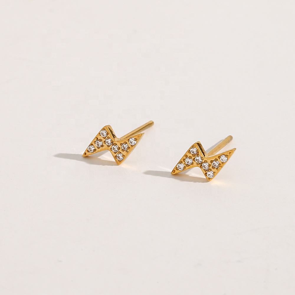 Lightning Stud Earring