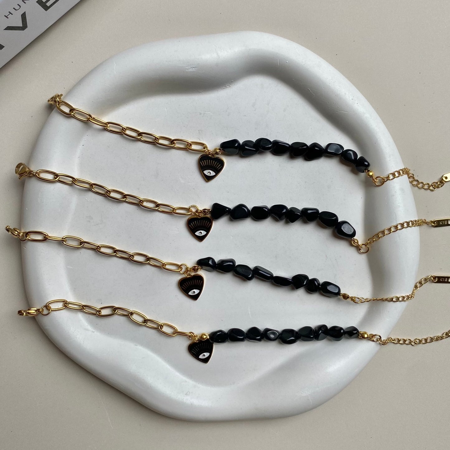 Natural Stones Evil Eye Bracelet