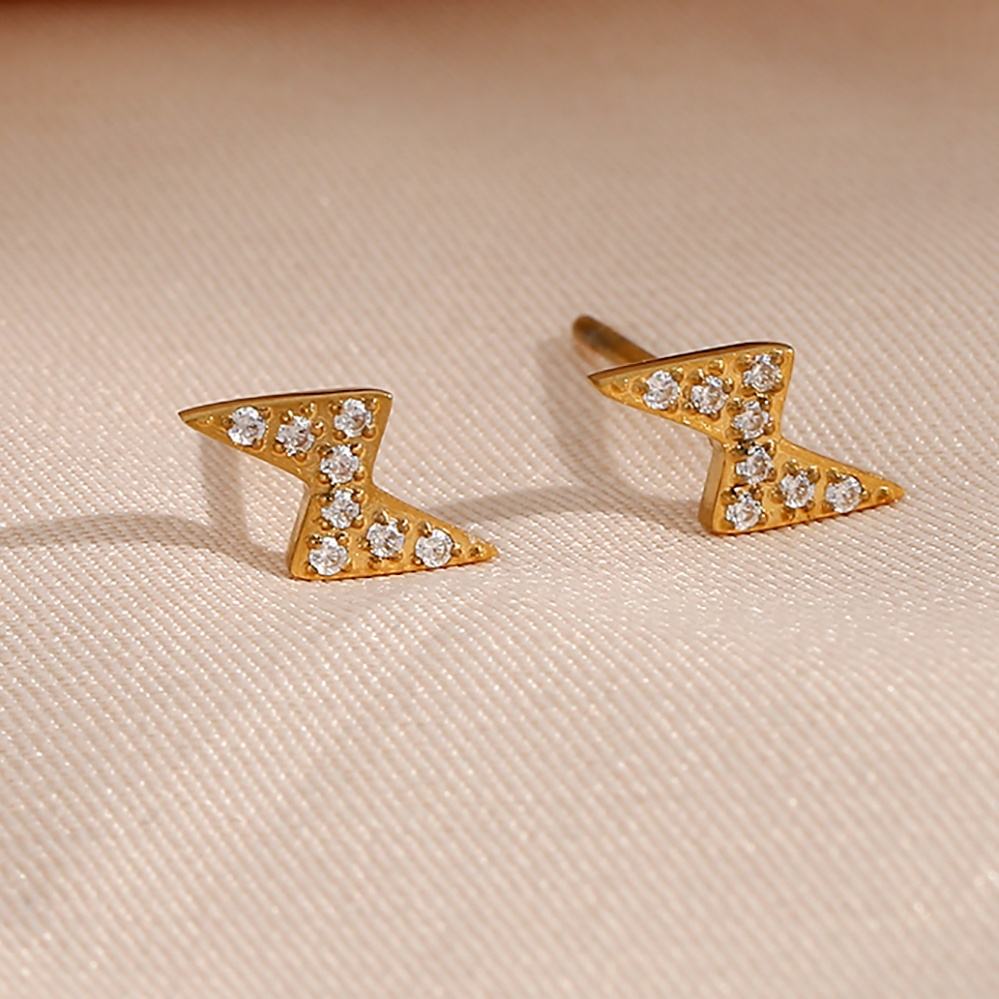 Lightning Stud Earring