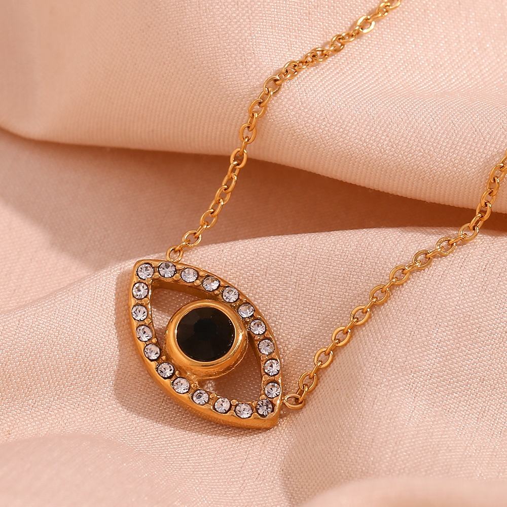 Zircon Evil Eye Necklace