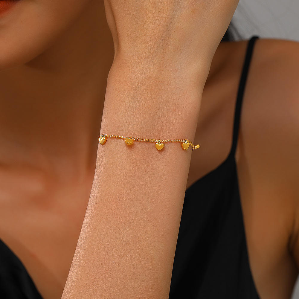 Heart Charms Bracelet