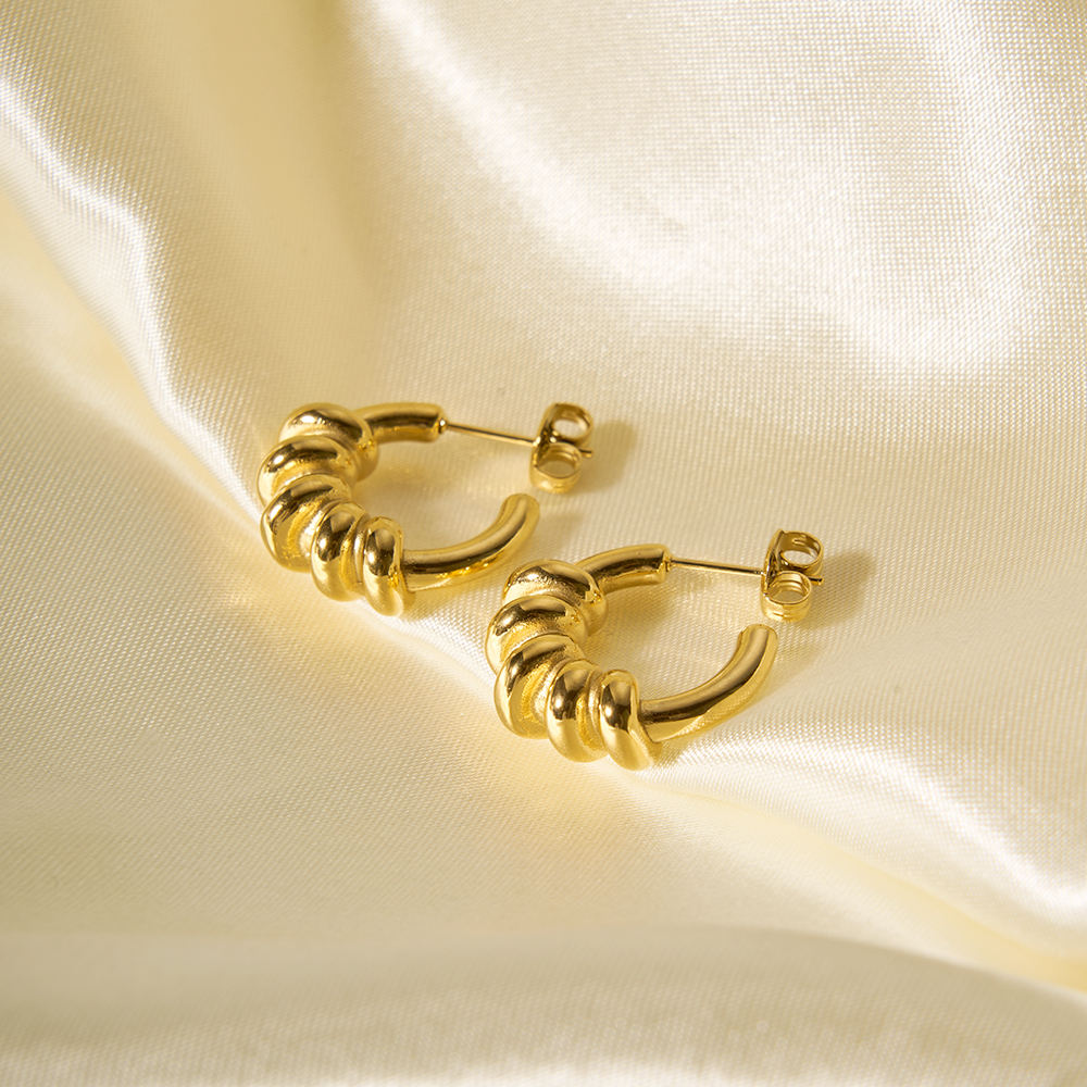 Twisted Hoop Earrings