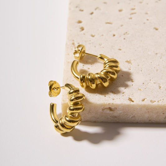 Twisted Hoop Earrings