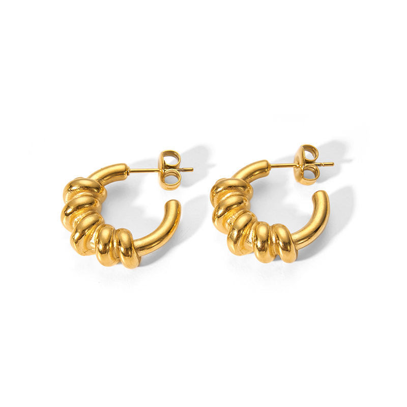 Twisted Hoop Earrings