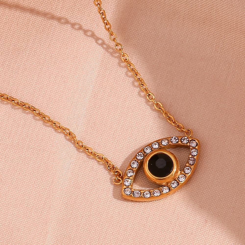 Zircon Evil Eye Necklace
