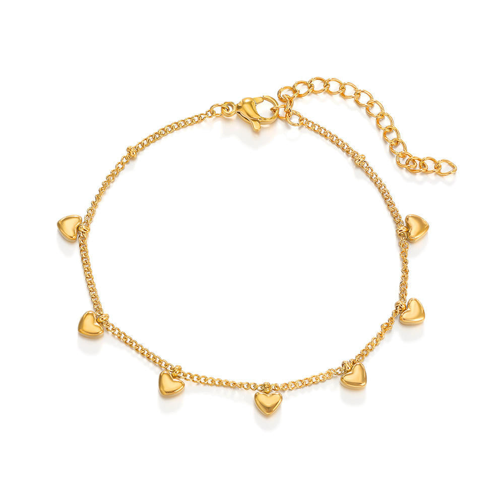 Heart Charms Bracelet