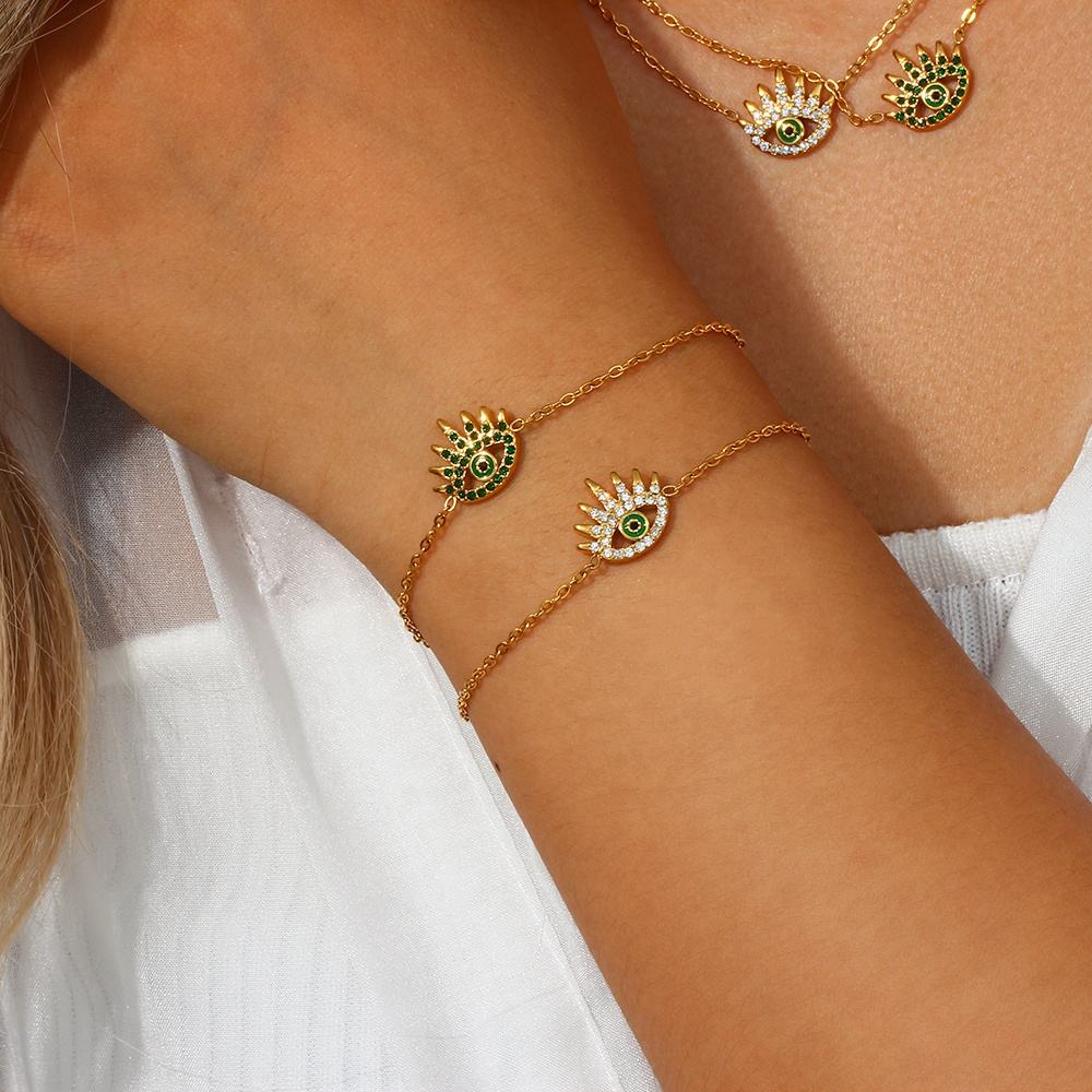 Zircon Evil Eye Bracelet