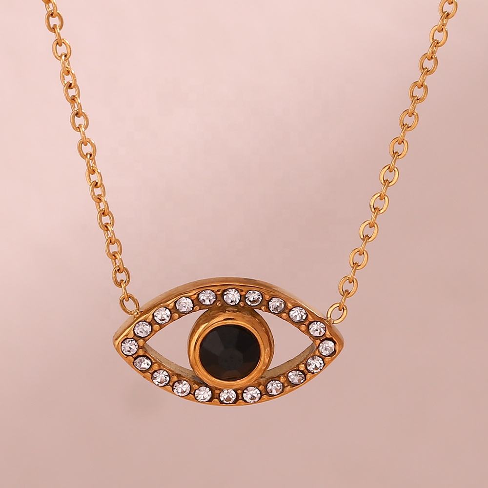 Zircon Evil Eye Necklace