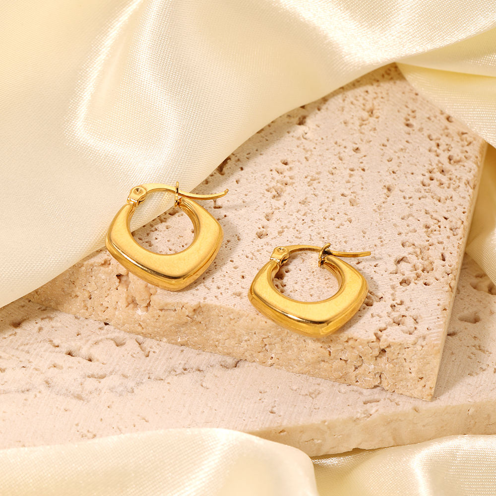 Hoop Huggie Earrings
