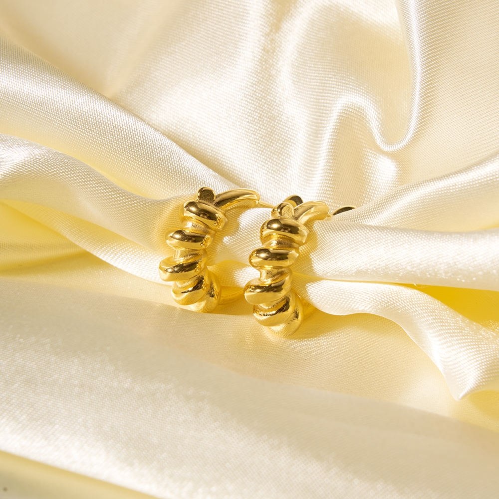 Twisted Hoop Earrings