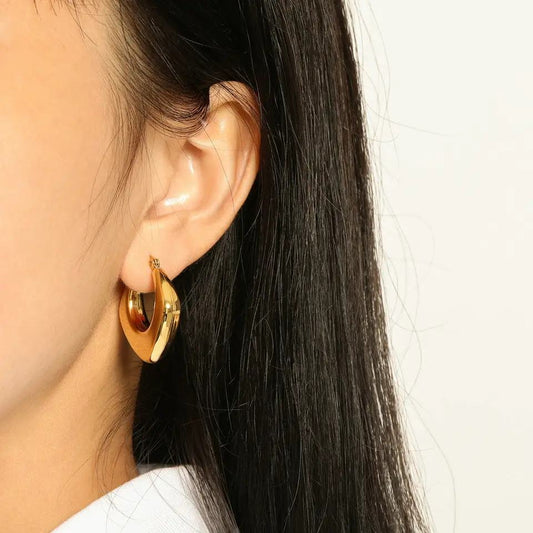 Hoop Huggie Earrings